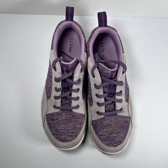 LL Bean Comfort Hiker Low Walking/Hiking Shoes Purple Grey Women's Size 9 - Picture 6 of 8